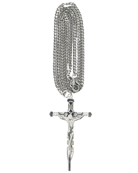 SMALL CROSS NECKLACE (SILVER) RADD LOUNGE Exclusive