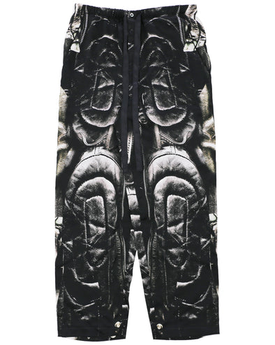 SILK LEATHER TROUSERS (BLACK) RADD LOUNGE Exclusive