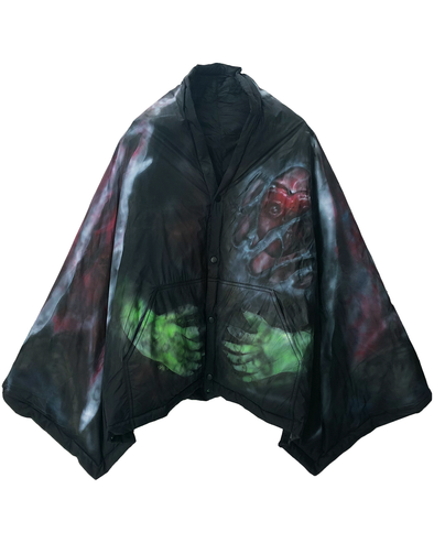 PUFFER PONCHO (BLACK) RADD LOUNGE 限定