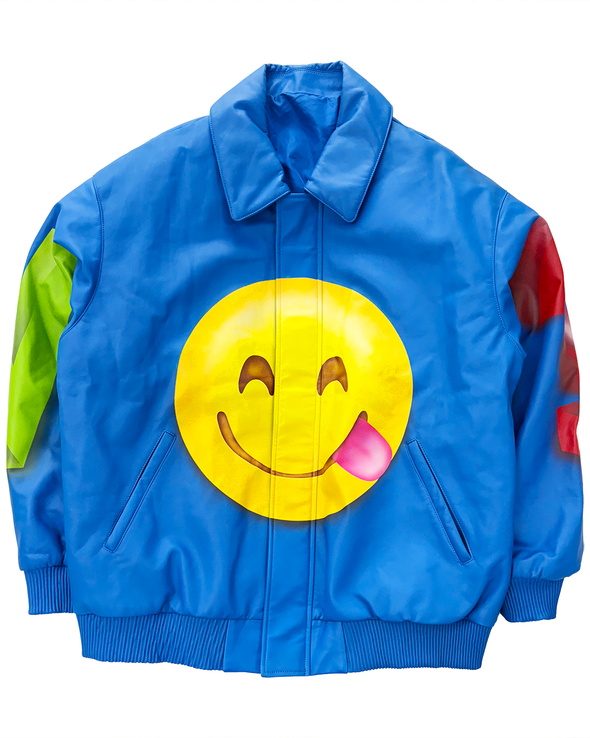 AIR BRUSHED "SMILE" JACKET (BLUE) RADD LOUNGE 限定