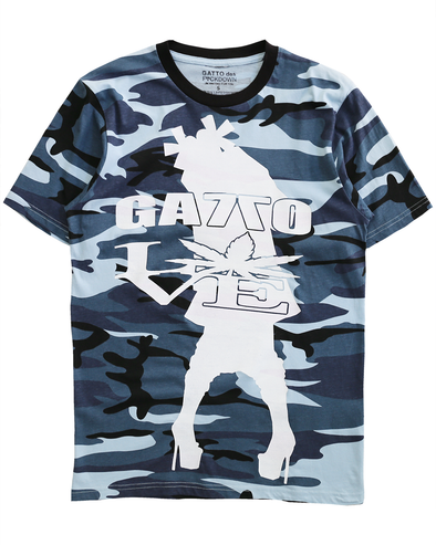 CAMO T-SHIRT (BLUE) RADD LOUNGE 限定