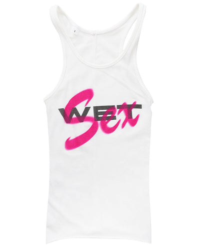 MOWALOLA / モワローラ - MOWALOLA × YEEZY - WET SEX TANK (WHITE