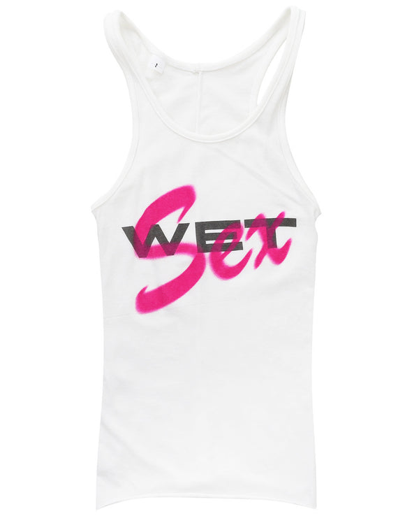 MOWALOLA / モワローラ - MOWALOLA × YEEZY - WET SEX TANK (WHITE