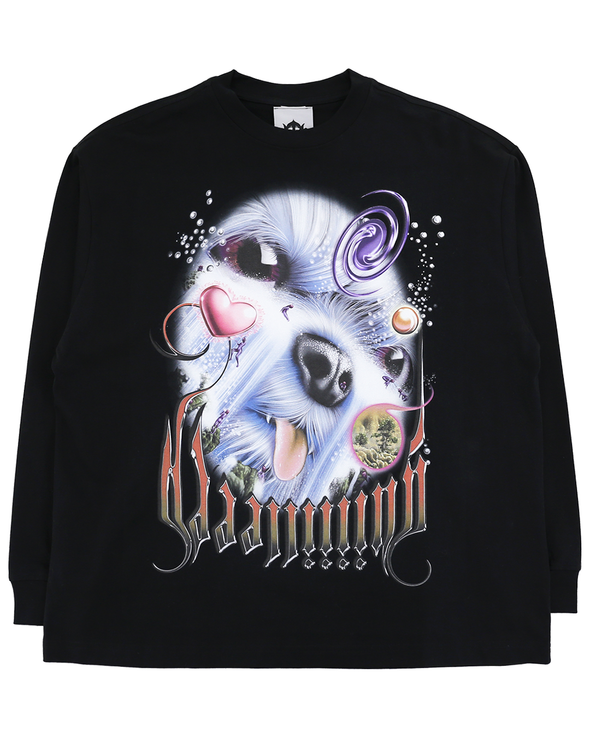 20 OVERSIZE LS T-SHIRT (BLACK) RADD LOUNGE 限定
