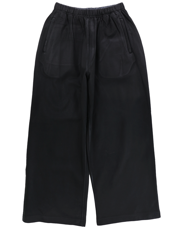 COATED SWEAT PANTS (BLACK)