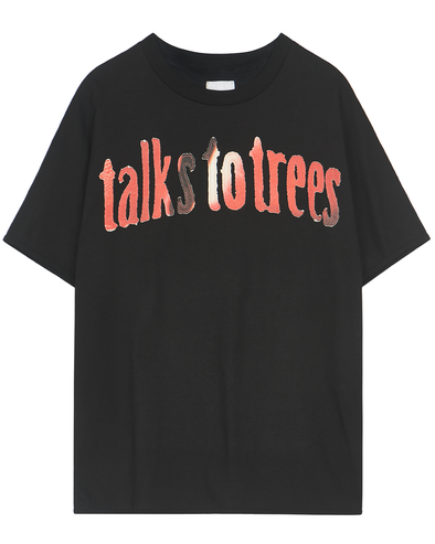 TALKS TO TREES T-SHIRT (BLACK)