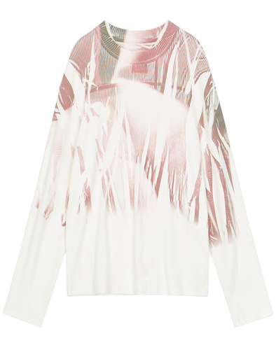 DULL-RED LONG SLEEVE (WHITE)