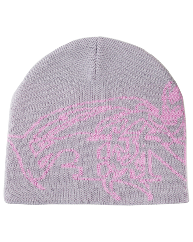 DRAGON LOGO BEANIE VOL.1 (GREY/PINK)