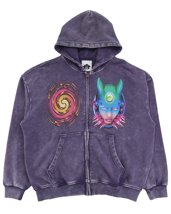 24 BOXY HOODIE JACKET (LILAC) RADD LOUNGE 限定