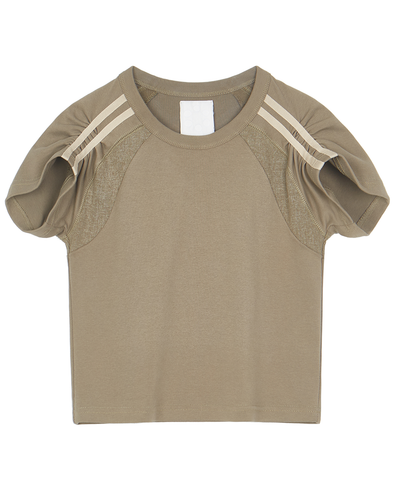TWO LINE T-SHIRT (BEIGE)