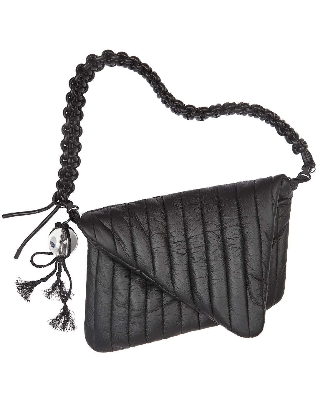 nutemperor ナットエンペラー ショルダーバッグ NUTEMPEROR / ナットエンペラー - PU LEATHER BAG (BLACK