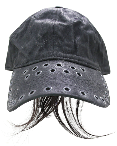 BLACK HAIR CAP (BLACK)