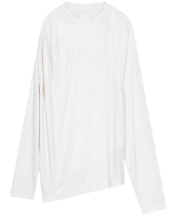 ASYMMETRY LONG SLEEVE (WHITE)