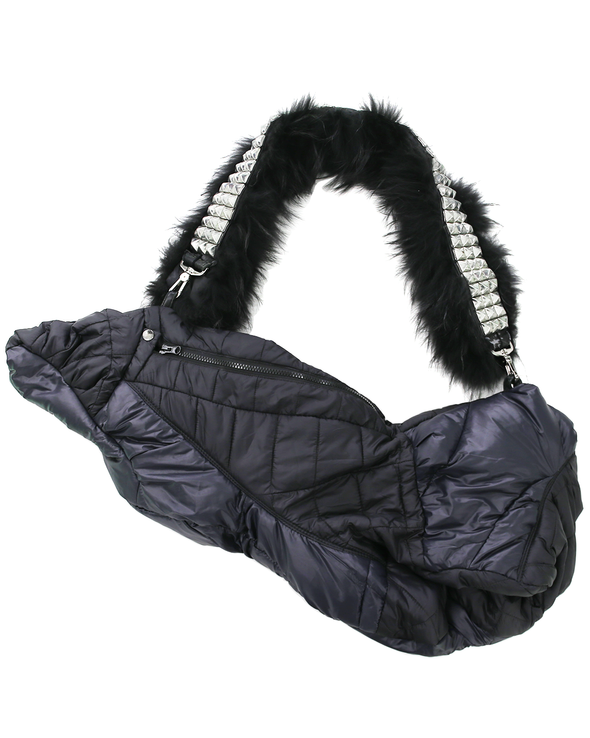 MANE BELT PUFFER BAG (BLACK)