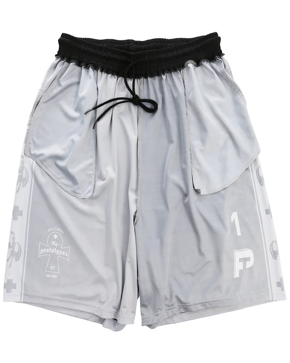 INSIDE-OUT FOOTBALL SHORTS (GREY)