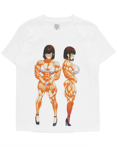 MUSCLE GIRL 2 T-SHIRT (WHITE) RADD LOUNGE 限定