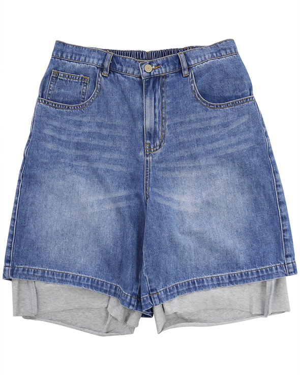 DENIM CARGO SHORTS (DENIM)  RADD LOUNGE 限定