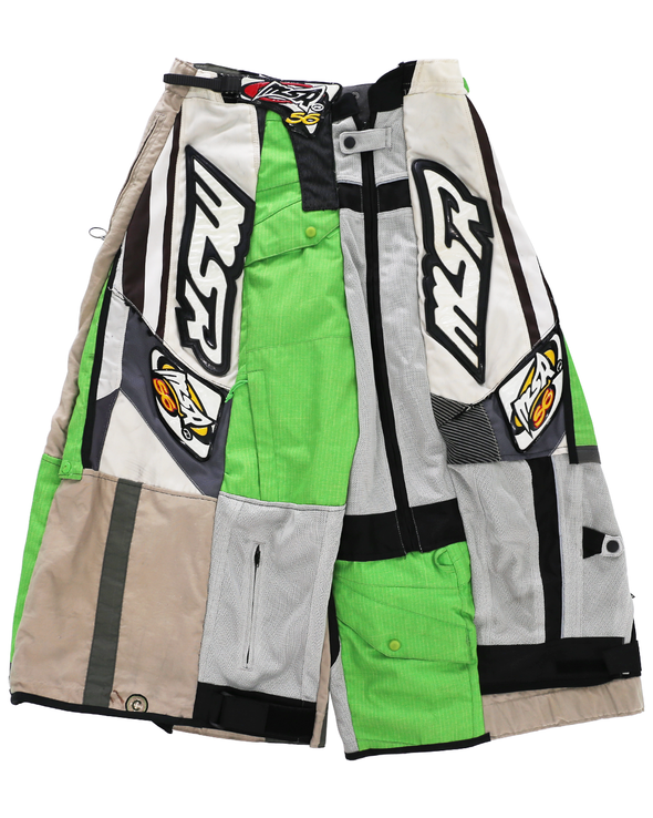 MOTO BAGGY SHORTS (LIME/GREY) RADD LOUNGE LIMITED