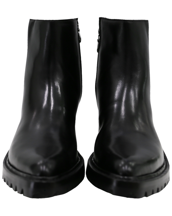 POINTED TOE ZIPPER BOOTS (BLACK) RADD LOUNGE 限定