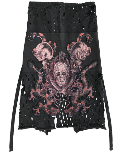 SKULL LONG SKIRT 2 (BLACK) RADD LOUNGE 限定