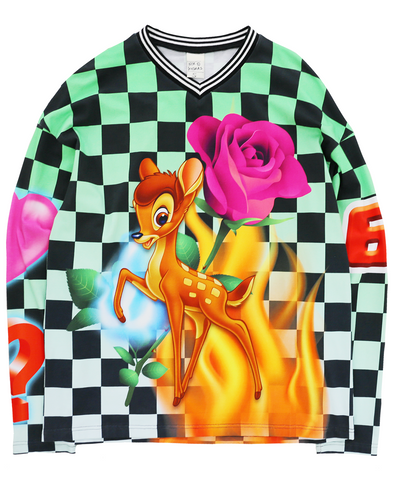 CHECKBOARD PRINT JERSEY (N/A) RADD LOUNGE 限定