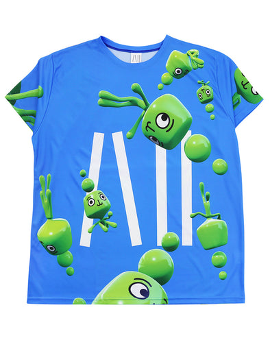 さ　KIM LAUGHTONの「Fertile Strains」Tシャツ KIM LAUGHTON / キム・ロートン - STRAINS GROUP T-SHIRT (MULTI