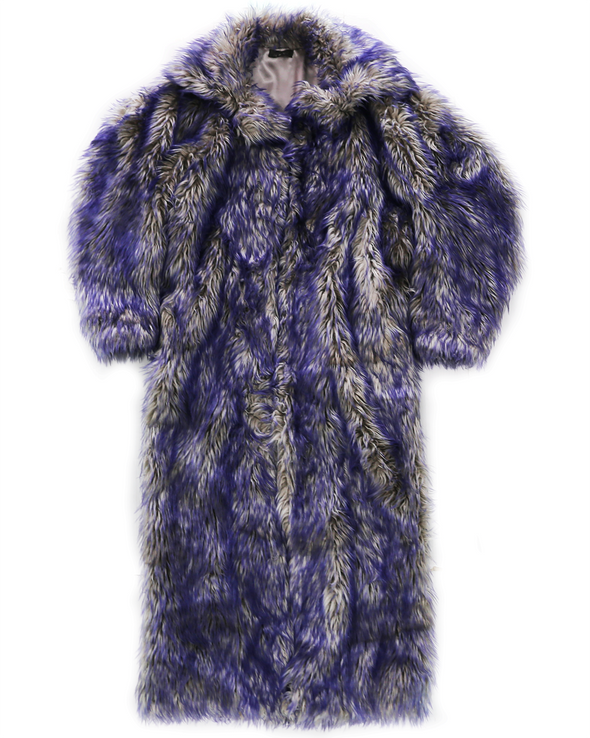 THE LADY MARY COAT (BROWN/PURPLE)