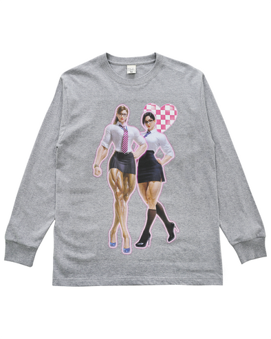 MUSCLE OL TWINS LONG SLEEVE (GREY) RADD LOUNGE 限定