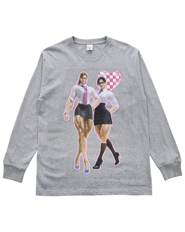 MUSCLE OL TWINS LONG SLEEVE (GREY) RADD LOUNGE 限定