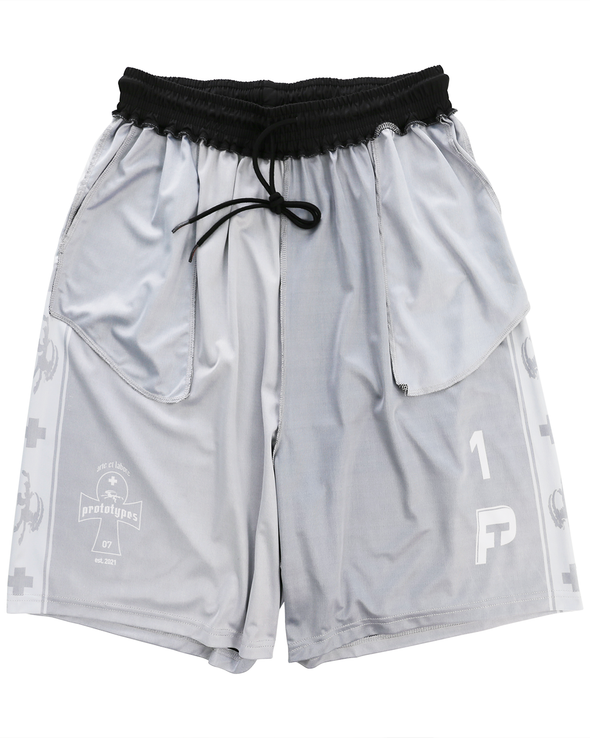INSIDE-OUT FOOTBALL SHORTS (GREY)