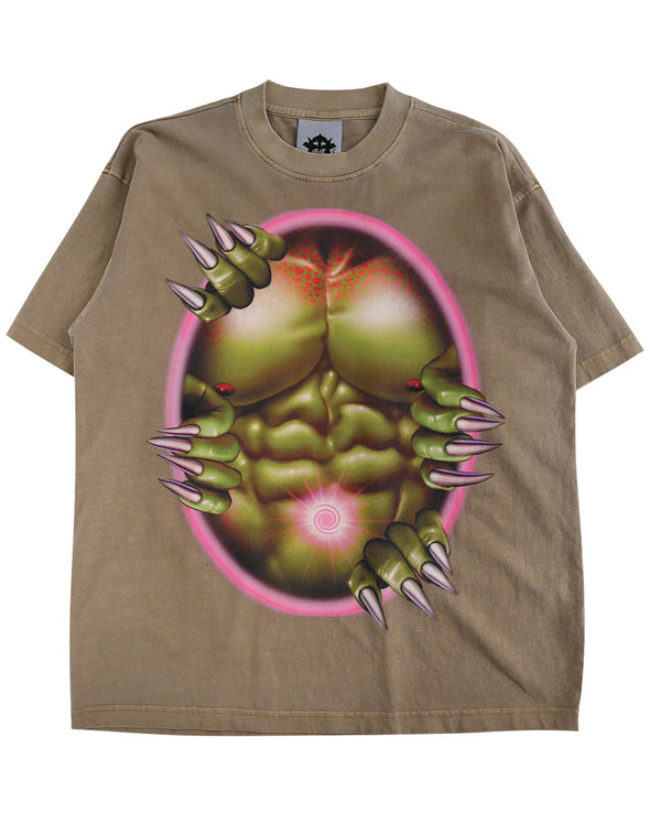dada様 GUIIIILLEEEE / ギエ - PECS OVERSIZE T SHIRT (CAMEL) RADD LOUNGE