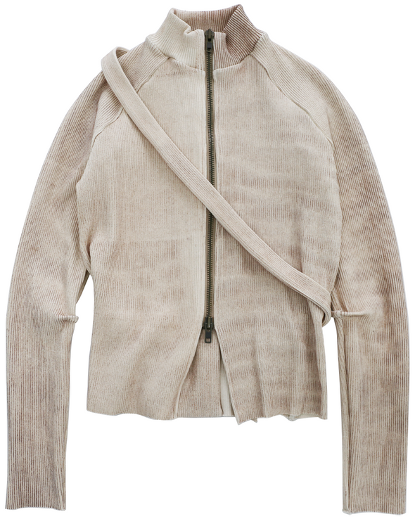 COUMBA CARDIGAN (BEIGE WITH BRONZE)