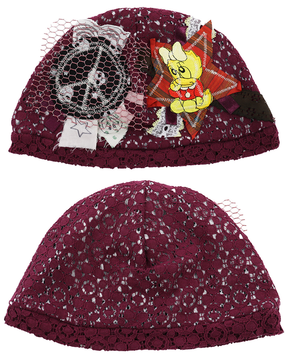 STAR PEACE BEANIE (PLUM) RADD LOUNGE 限定