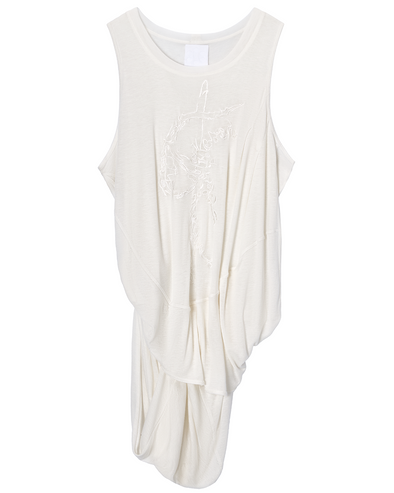 DRAPED TANK TOP (OFF WHITE)