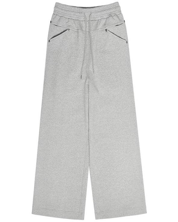 WIDE SWEAT PANTS (GREY)