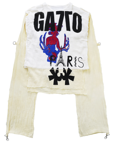 MUSLIN TOP LONGSLEEVE (GATTO PARIS) RADD LOUNGE 限定