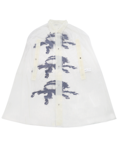 SPRAYED PONCHO (TRANSPARENT)