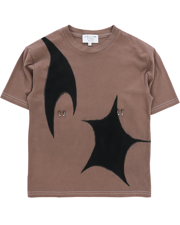 PIERCED TEE (EARTH STARDUST)