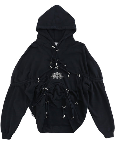 COLLINA STRADA / コリーナ・ストラーダ - RHINESTONE BURST HOODIE