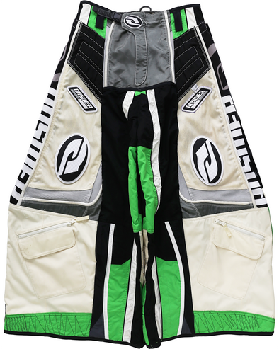 MOTO EIDE LEGGED LONG PANTS (WHITE/GREEN) RADD LOUNGE 限定