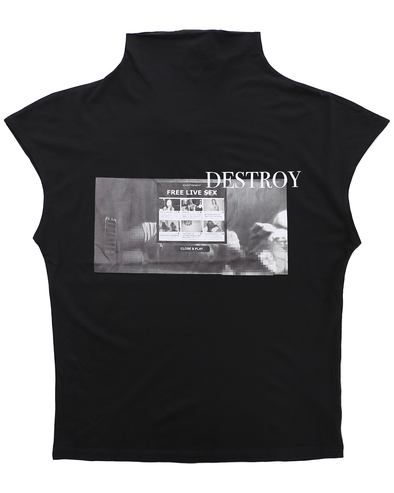 DESTROY TOP (BLACK)