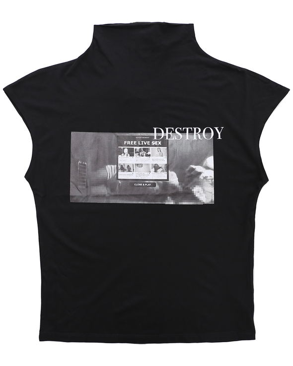 DESTROY TOP (BLACK)