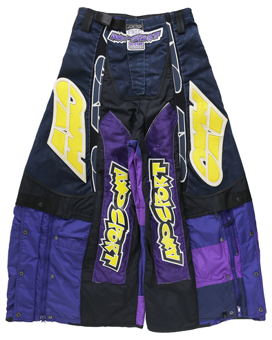 MOTO EIDE LEGGED LONG PANTS (PURPLE/NAVY) RADD LOUNGE 限定