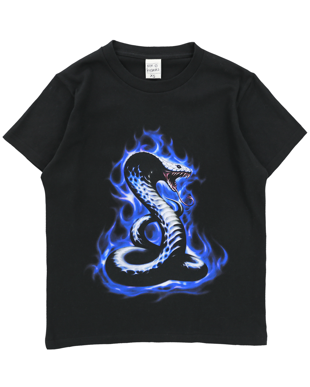 NIK KOSMAS / ニックコスマス - BURNING SNAKE T-SHIRT (BLACK) RADD NIK KOSMAS / ニックコスマス - BURNING SNAKE T-SHIRT (BLACK) RADD