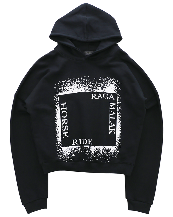 HORSE RIDE HOODIE (BLACK)