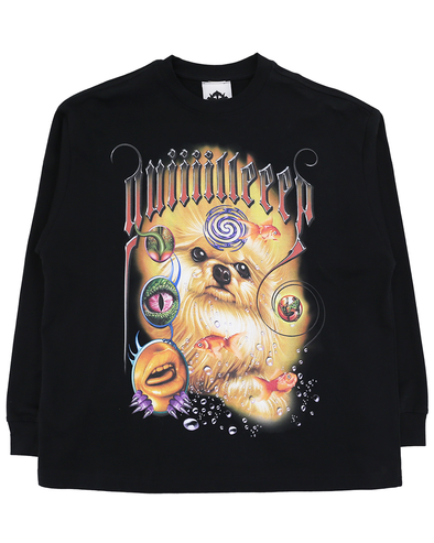 21 OVERSIZE LS T-SHIRT (BLACK) RADD LOUNGE 限定