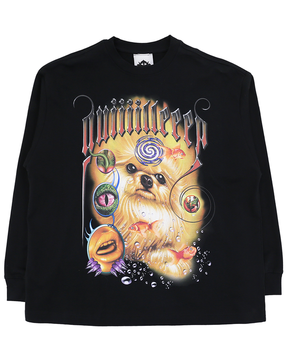 21 OVERSIZE LS T-SHIRT (BLACK) RADD LOUNGE 限定