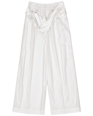 ASYMMETRY WIDE PANTS (WHITE)