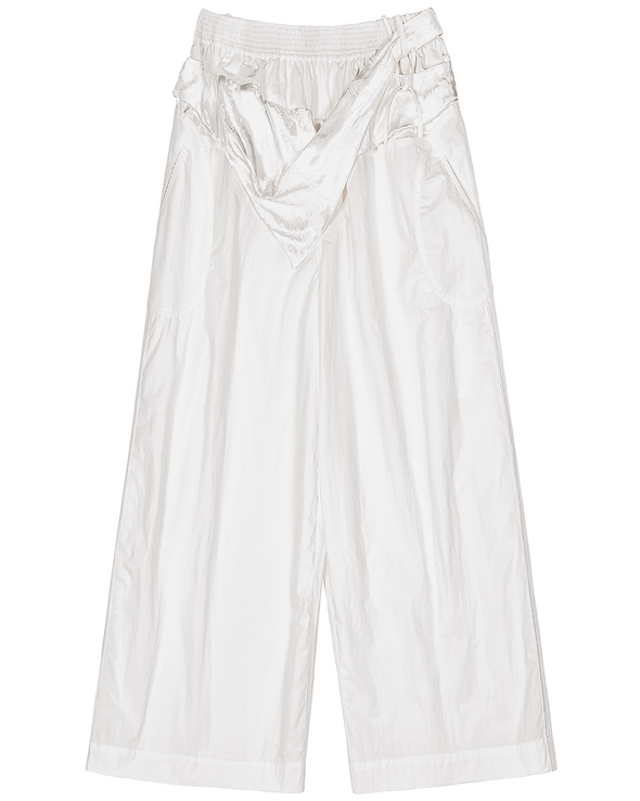 ASYMMETRY WIDE PANTS (WHITE)