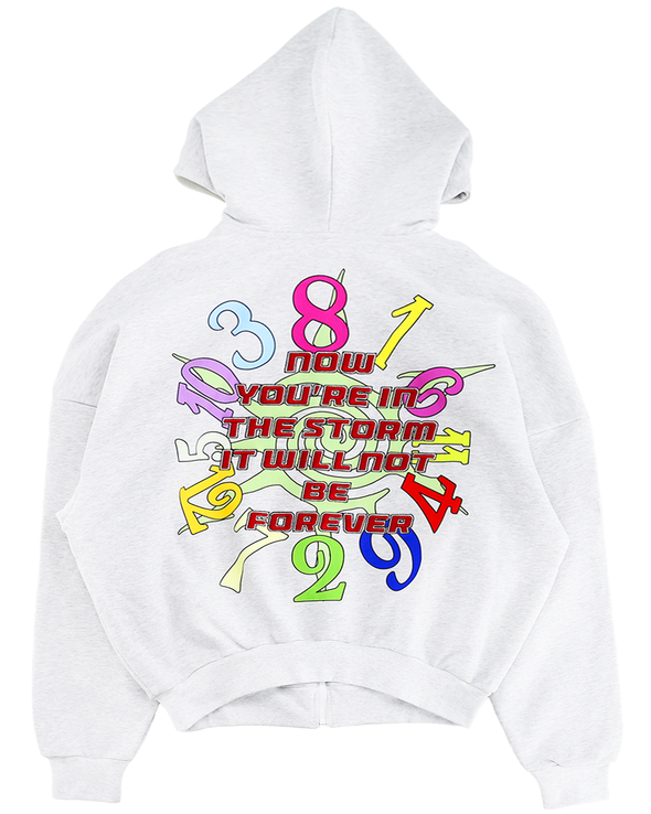 IN THE STORM ZIP HOODIE (GREY) RADD LOUNGE 限定